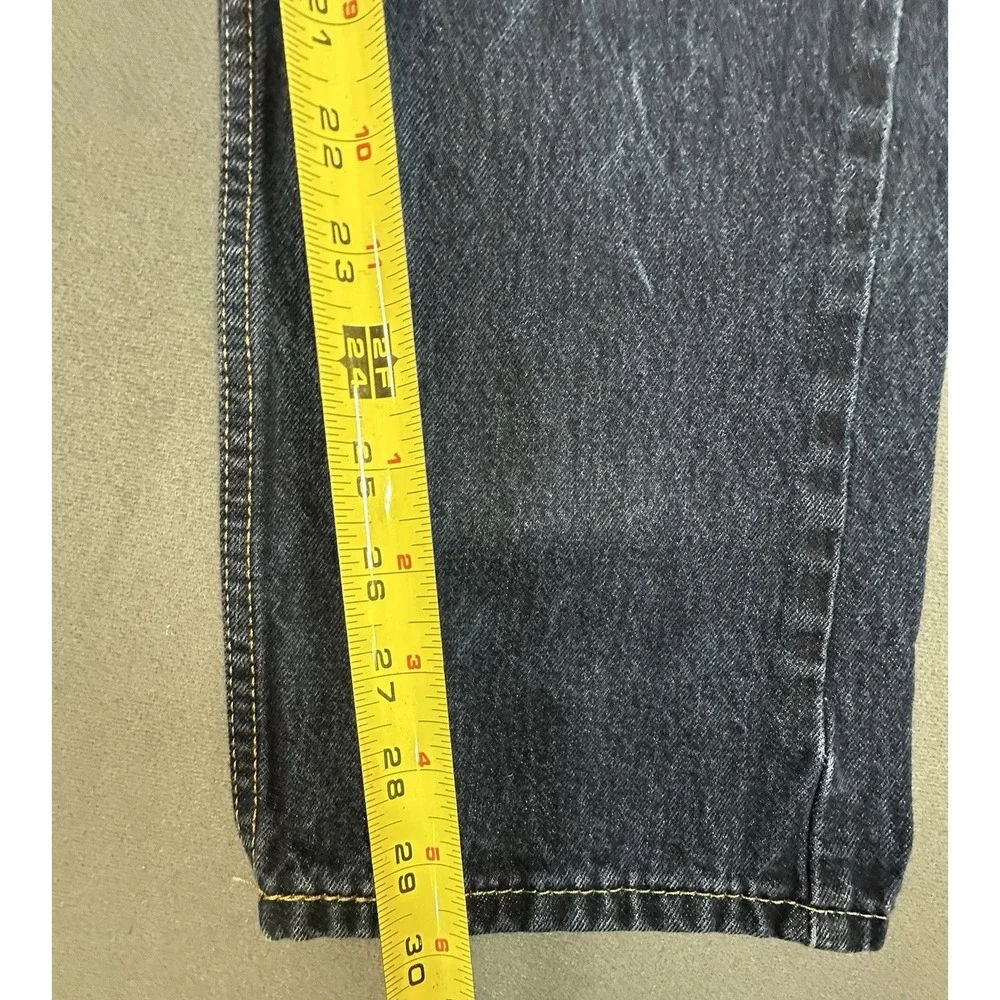 Levi's 505 Jeans Straight Leg Zip Fly Dark Blue Denim Mens Size 36x32